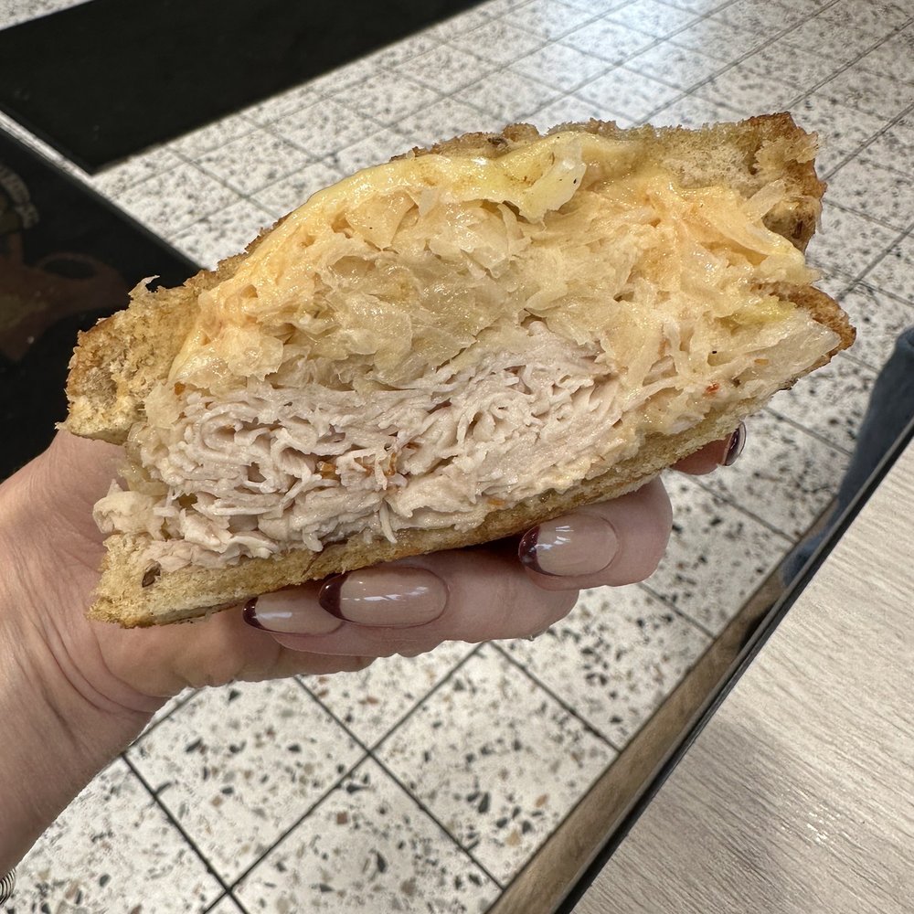 Izzys - I love subbing Turkey into Izzy's famous Reuben sandwich ( rye bread , sauerkraut, extra sauce ). Ask for it grilled ! Yummy - Sandwiches Near Me - Florence, Kentucky Izzys - I love subbing Turkey into Izzy's famous Reuben sandwich ( rye bread , sauerkraut, extra sauce ). Ask for it grilled ! Yummy - Sandwiches Near Me - Florence, Kentucky