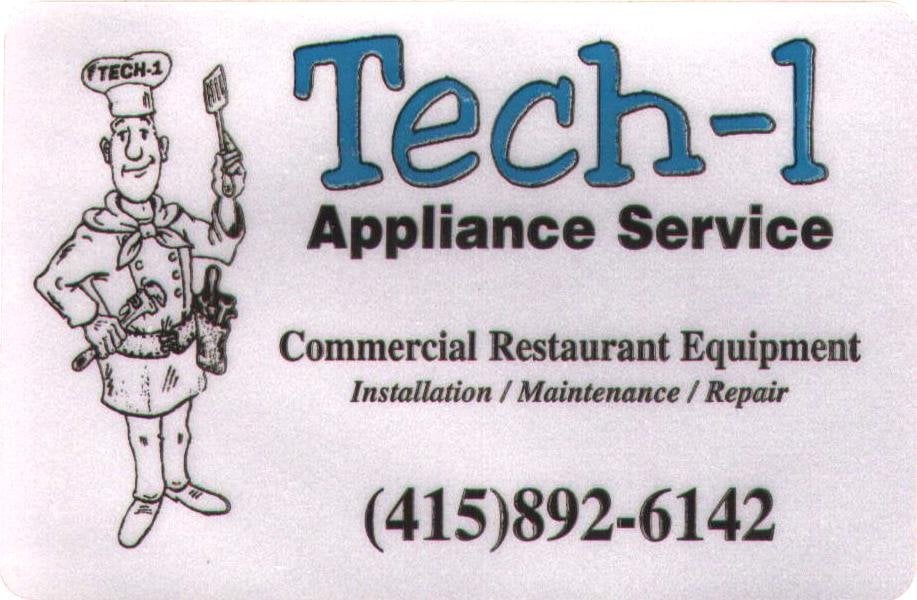 TECH1 APPLIANCE Updated August 2024 Petaluma, California