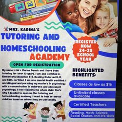 Mrs Karinas Tutoring And Homeschooling Academy