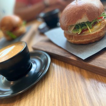 Deville Coffee - Espresso Macchiato and Bacon Egg Breakfast Sando - Coffee & Tea Near Me - Vancouver, British Columbia Deville Coffee - Espresso Macchiato and Bacon Egg Breakfast Sando - Coffee & Tea Near Me - Vancouver, British Columbia