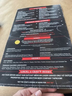 Menu photo 7 Outcast Seafood Miramar Beach, FL