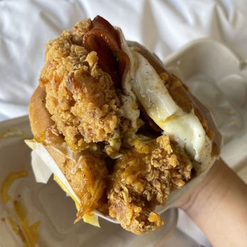 Birdies - Chicken Birdies Breakfast Sandwich with Egg and Chicken - Donuts Near Me - Los Angeles, California
