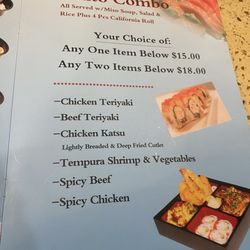 SORA SUSHI - Menu