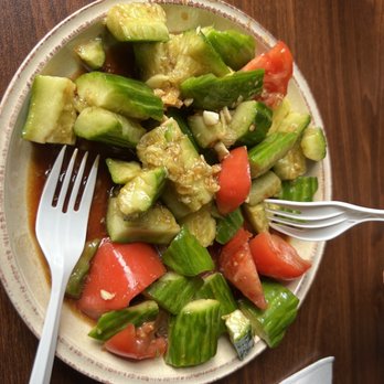 Seasons' Noodle - Mashed cucumbers and Garlic. - Noodles Near Me - Rochester, New York Seasons' Noodle - Mashed cucumbers and Garlic. - Noodles Near Me - Rochester, New York