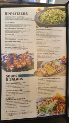 Menu photo 8 El Torito Redondo Beach, CA