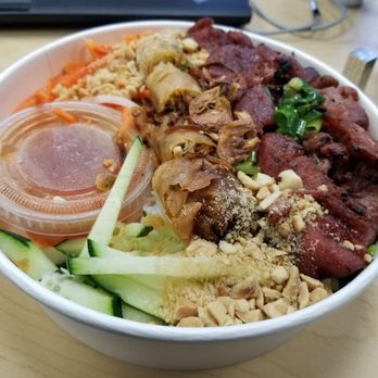 Rollz - Vermicelli with grilled pork and an eggroll - Vietnamese Near Me - Taylorsville, Utah Rollz - Vermicelli with grilled pork and an eggroll - Vietnamese Near Me - Taylorsville, Utah