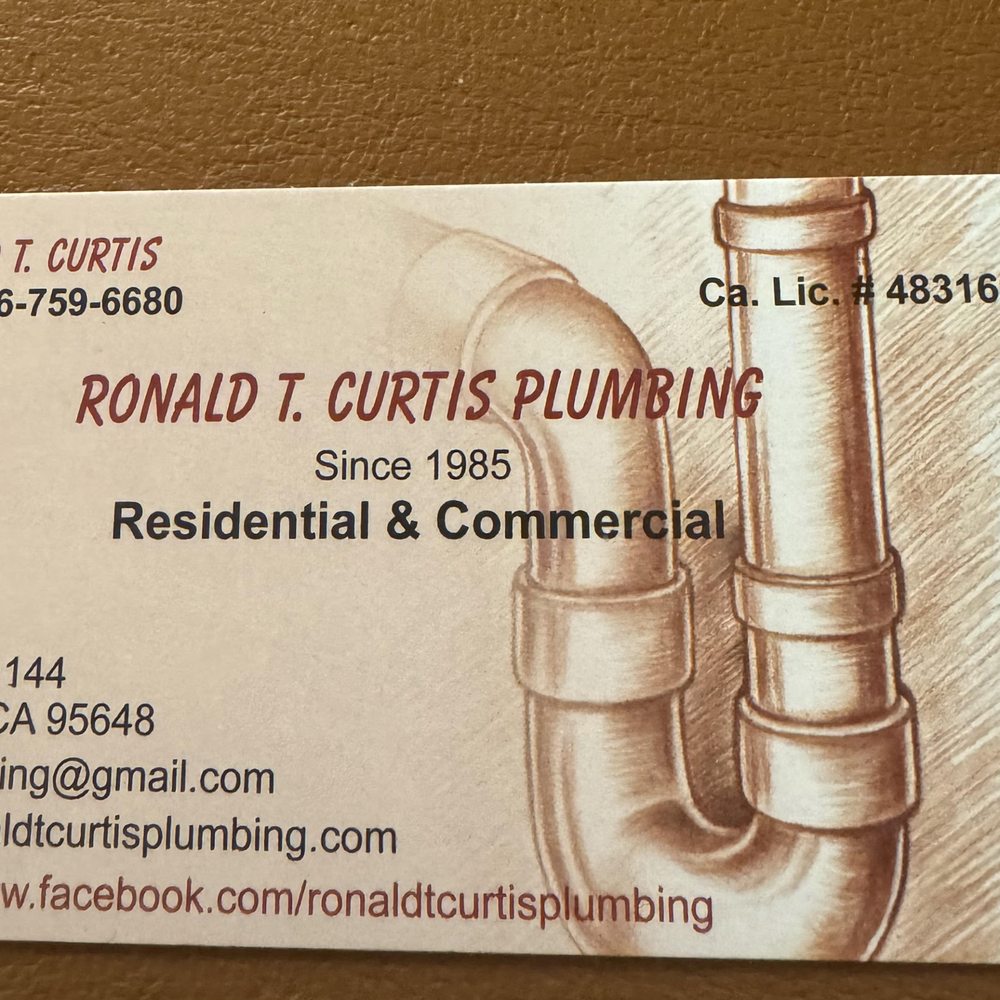 Ronald T Curtis Plumbing - business card - Plumbing Near Me Ronald T Curtis Plumbing - business card - Plumbing Near Me