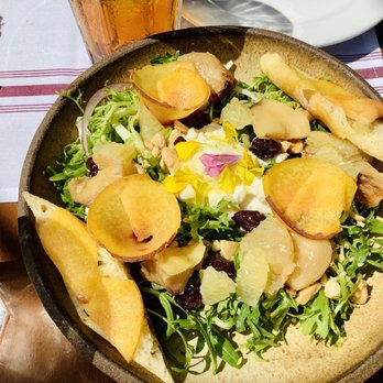 La Bicyclette - Stone Fruit Salad with Italian Burrata - French Near Me - Carmel, California