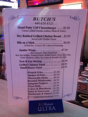 Menu photo 3 Butch's Saloon North Royalton, OH Menu photo 3 Butch's Saloon North Royalton, OH
