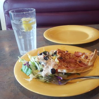 Ken's Pizza - a plate of food and a glass of water - Pizza Near Me - Tyler, Texas