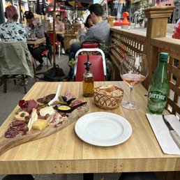 Cheese board and charcuterie.