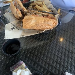 Philly Cheese Steak. We added the tomato and the fries were fresh and hit