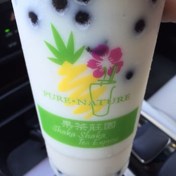 Shaka Shaka Tea Express - Large Coconut milk smoothie with Boba $6.99 - Bubble Tea Near Me - Honolulu, Hawaii
