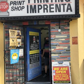 One Stop Print Shop - One knock is all you need to gain access, albeit outside. Definitely call ahead! - Printing Services Near Me - El Paso, Texas
