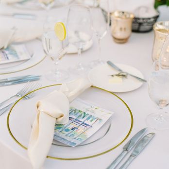 BAUGhaus - Menus and napkin detail @katirosado - Party & Event Planning Near Me - Eustis, Florida