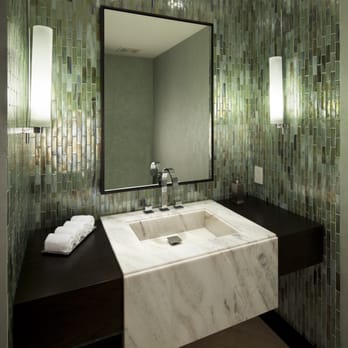 Puma Marble - Integral sink  vanity top in Verde Caledon Marble - Building Supplies Near Me - Miami, Florida