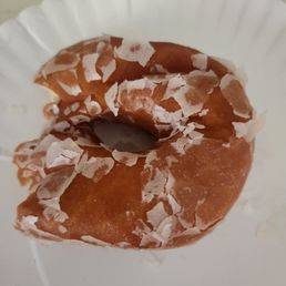 Dry icing on my glazed doughnut Dry icing on my glazed doughnut