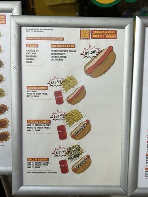 Menu photo 2 Franks & Fries Urban Honolulu, HI Menu photo 2 Franks & Fries Urban Honolulu, HI