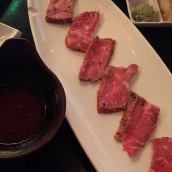 Sushi Wabi - Beef sashimi with no sauce (spicy ponzu on side) - Japanese Near Me - Houston, Texas