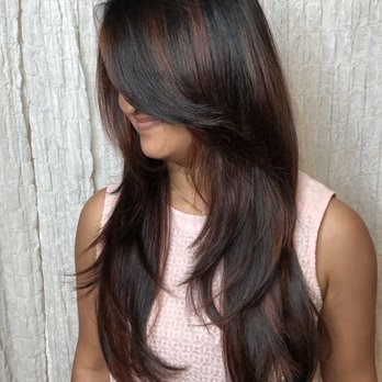 Black Orchid Salon - Layers hair cut with balayage - Hair Salons Near Me - Austin, Texas Black Orchid Salon - Layers hair cut with balayage - Hair Salons Near Me - Austin, Texas