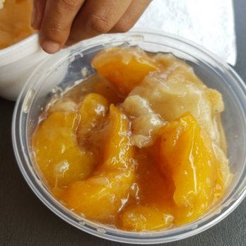 TDT BBQ - Peach cobbler. Definitely home made. If you're a crust person like me, you will not be disappointed. - Barbeque Near Me - Mableton, Georgia TDT BBQ - Peach cobbler. Definitely home made. If you're a crust person like me, you will not be disappointed. - Barbeque Near Me - Mableton, Georgia