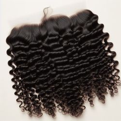 Brazilian Virgin Hair Boutique - Brazilian deep curly frontal