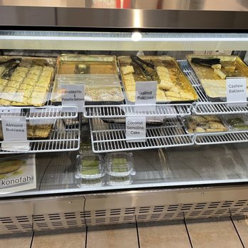 Holy Land Cafe - Case of sweets in the front - Middle Eastern Near Me - Lenexa, Kansas