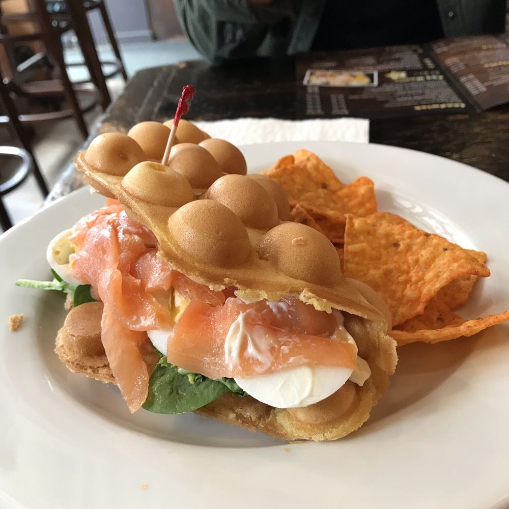 Green Spot Cafe - Smoked Salmon & Egg - Desserts Near Me - Ridgewood, New York Green Spot Cafe - Smoked Salmon & Egg - Desserts Near Me - Ridgewood, New York