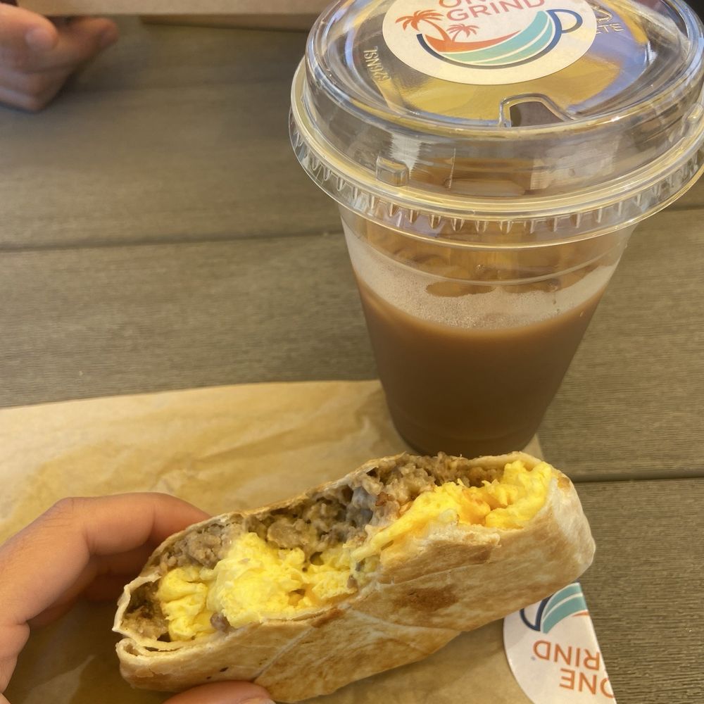 Crunch Wrap - homemade sausage, egg & cheese