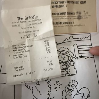 The Griddle - Ten Mile - Wrong pricing - Breakfast & Brunch Near Me - Meridian, Idaho The Griddle - Ten Mile - Wrong pricing - Breakfast & Brunch Near Me - Meridian, Idaho