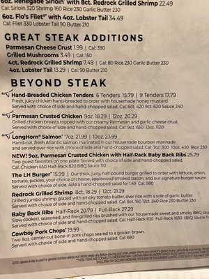Menu photo 8 LongHorn Steakhouse Pensacola, FL