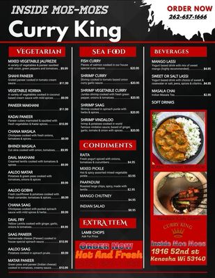 Menu photo 1 Curry King Indian Kitchen Kenosha, WI Menu photo 1 Curry King Indian Kitchen Kenosha, WI