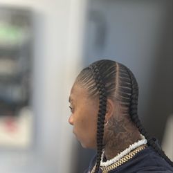 K2 Braids Studio - Left side...stitch braids