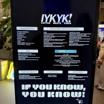 IYKYK! Coffee Lab - If you don't know...NOW YOU KNOW! - Coffee & Tea Near Me - Huntington Beach, California IYKYK! Coffee Lab - If you don't know...NOW YOU KNOW! - Coffee & Tea Near Me - Huntington Beach, California