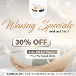 Adora Beauty Lounge - WAXING SPECIALS AT ADORA BEAUTY LOUNGE 

Ready for silky-smooth skin and serious savings? Now is the perfect time to treat yourself!
