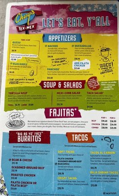 Menu photo 3 Chuy's Clarksville, IN Menu photo 3 Chuy's Clarksville, IN
