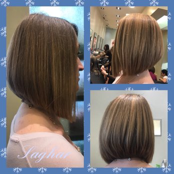 Bubbles Salon - Classic Aline bob cut by saghar - Hair Salons Near Me - Bethesda, Maryland