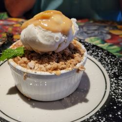The Depot Restaurant - Peach crisp a la mode.
