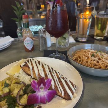 Station 16 - Blackened Salmon and a side of noodles - Seafood Near Me - Sacramento, California Station 16 - Blackened Salmon and a side of noodles - Seafood Near Me - Sacramento, California