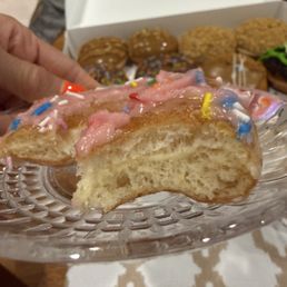 You can clearly see the donuts is hard and old You can clearly see the donuts is hard and old