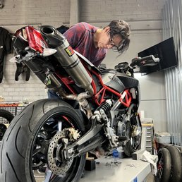 Business owner working on my bike Business owner working on my bike