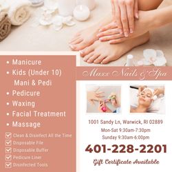 Maxx Nails & Spa - Walk-in & Appointment Welcome