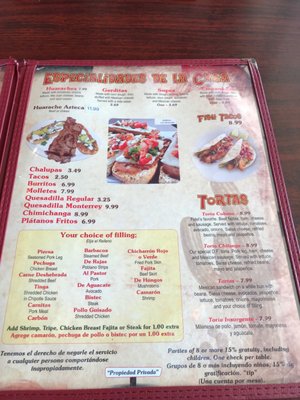 Menu photo 1 Gordita's Mexico Houston, TX Menu photo 1 Gordita's Mexico Houston, TX