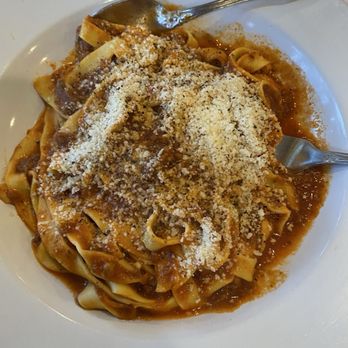 Mezza Luna Restaurant - Fettuccine Bolognese. Exquisite. - Italian Near Me - Half Moon Bay, California Mezza Luna Restaurant - Fettuccine Bolognese. Exquisite. - Italian Near Me - Half Moon Bay, California
