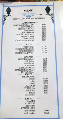 Menu photo 1 Campestre Triny Los Barriles, BCS Menu photo 1 Campestre Triny Los Barriles, BCS