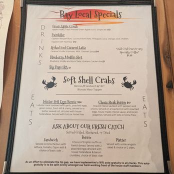 Bay Local Eatery - This is the Bay Local Specials Menu.  Photo taken July 4, 2026. - Breakfast & Brunch Near Me - Virginia Beach, Virginia