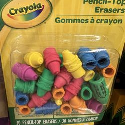 The eraser top looks like crayon tops. Hilarious!