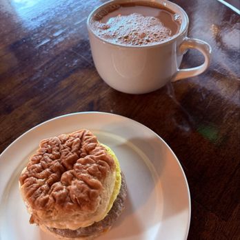 The Promise Blend - Sausage, egg, & jalapeño cheddar biscuit sandwich! - Coffee & Tea Near Me - New Brighton, Pennsylvania The Promise Blend - Sausage, egg, & jalapeño cheddar biscuit sandwich! - Coffee & Tea Near Me - New Brighton, Pennsylvania