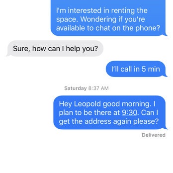 PhotoFilmStage - Followed this text up with a phone call which rang twice and then was sent to voicemail. - Video/Film Production Near Me - Glendale, California PhotoFilmStage - Followed this text up with a phone call which rang twice and then was sent to voicemail. - Video/Film Production Near Me - Glendale, California