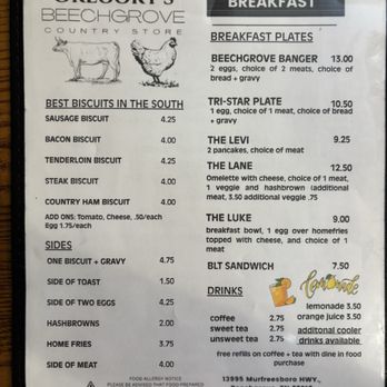 Gregorys Beechgrove Country Store - New menu - Salad Near Me - Beechgrove, Tennessee Gregorys Beechgrove Country Store - New menu - Salad Near Me - Beechgrove, Tennessee